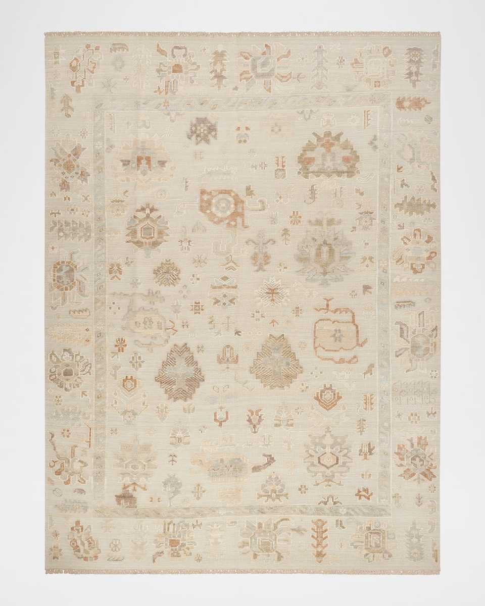 Whispers Cream Hand-Knotted Rug, 9' x 12'